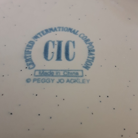 Peggy Jo Ackley Apple Pie Pan Covered Dish Vtg